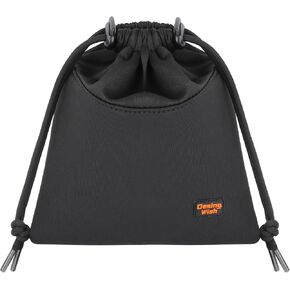 Lightweight Headphone Storage Bag, Portable Headset Carrying Pouch Headphone Case Bag Soft Travel Pouch for Over-Ear Headphones/Gaming Headsets/Neckband Earbuds (Large Black) in Saudi Arabia