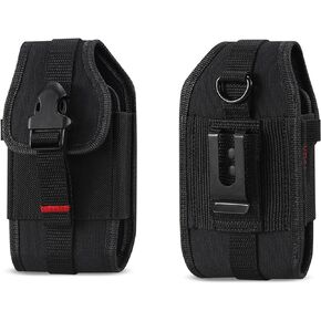 Krofel Pouch Cover Clip Side Holster for iPhone 15/14/13/12 Pro Max/iPhone 15/14 Plus/Pixel 7 Pro / 7/6 Pro/CAT S62 Pro/Samsung Galaxy S22 Ultra/Galaxy S22+ / S21+ FE (fits w Hard case) in Saudi Arabia