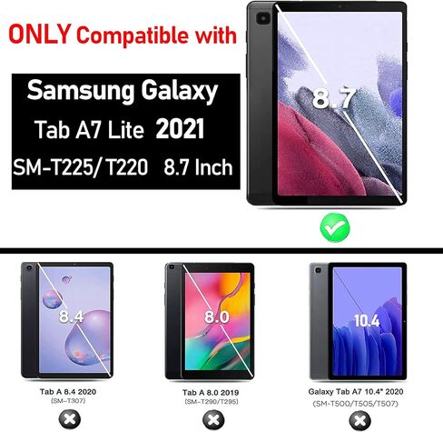 حافظة LTROP للأطفال لهاتف Samsung Galaxy Tab A7 lite 8.7 بوصة 2021 SM-T220/T225، حافظة Galaxy Tab A7 Lite 8.7، حافظة بمقبض قابل للتحويل مقاومة للصدمات لهاتف Samsung Galaxy Tab A7 Lite 8.7 بوصة 2021، وردي in Kuwait