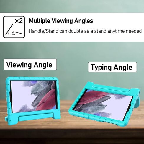 حافظة LTROP للأطفال لهاتف Samsung Galaxy Tab A7 lite 8.7 بوصة 2021 SM-T220/T225، حافظة Galaxy Tab A7 Lite 8.7، حافظة بمقبض قابل للتحويل مقاومة للصدمات لهاتف Samsung Galaxy Tab A7 Lite 8.7 بوصة 2021، وردي in Kuwait