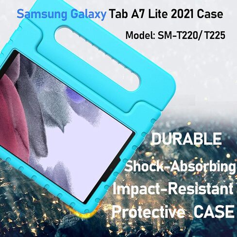 حافظة LTROP للأطفال لهاتف Samsung Galaxy Tab A7 lite 8.7 بوصة 2021 SM-T220/T225، حافظة Galaxy Tab A7 Lite 8.7، حافظة بمقبض قابل للتحويل مقاومة للصدمات لهاتف Samsung Galaxy Tab A7 Lite 8.7 بوصة 2021، وردي in Kuwait