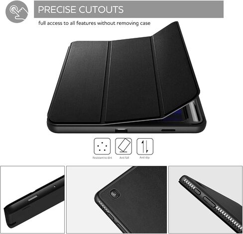 حافظة SURITCH لهاتف Samsung Galaxy Tab S6 Lite 10.4 بوصة، [واقي شاشة مدمج] [حامل قلم رصاص] [نوم/تنبيه تلقائي] حافظة جلدية خفيفة الوزن غطاء ذكي لكامل الجسم مع حامل مغناطيسي ثلاثي الطي أزرق in Kuwait