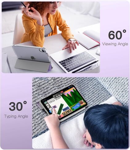 TiMOVO Case for iPad mini 7 A17 Pro 8.3" & mini 6th Gen - Taro Purple in Kuwait