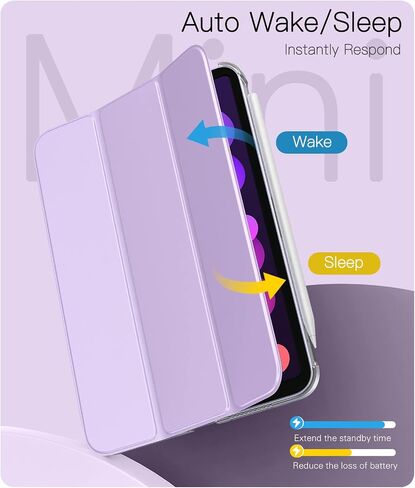 TiMOVO Case for iPad mini 7 A17 Pro 8.3" & mini 6th Gen - Taro Purple in Kuwait