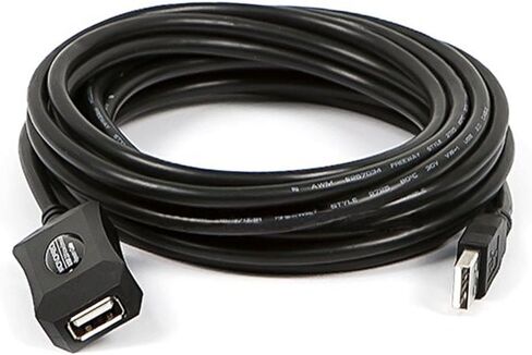كابل Monoprice USB 2.0 ذكر إلى أنثى تمديد/مكرر نشط - يُستخدم مع بلاي ستيشن، وXbox، وKinenct، وOculus VR، ومحرك فلاش USB، وقارئ البطاقات، والقرص الصلب، ولوحة المفاتيح، والطابعة، والكاميرا، 32 قدمًا in Saudi Arabia