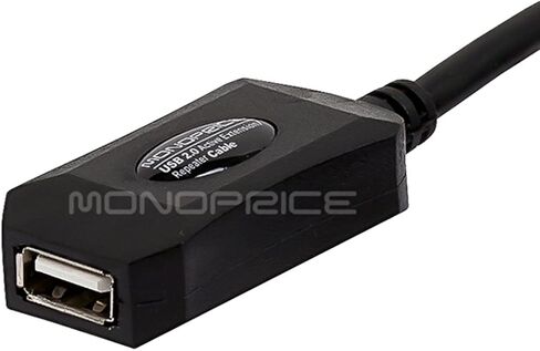 كابل Monoprice USB 2.0 ذكر إلى أنثى تمديد/مكرر نشط - يُستخدم مع بلاي ستيشن، وXbox، وKinenct، وOculus VR، ومحرك فلاش USB، وقارئ البطاقات، والقرص الصلب، ولوحة المفاتيح، والطابعة، والكاميرا، 32 قدمًا in Saudi Arabia
