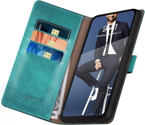 SUANPOT for Motorola Moto Edge 5G UW/Edge 2021 Wallet case【RFID Blocking】Credit Card Holder,Flip Folio Book PU Leather Phone case Shockproof Cover Women Men for Moto Edge 5G UW/Edge 2021(Light Brown) in Kuwait