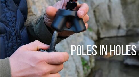 Ultralight 48in/2.1oz Trekking Pole Tripod Adapter and BallHead - The Stool ULTripod 3DP- Turn Trekking Poles or Branches into Camera Tripod - The Lightest Tripod for Hiking and Speed Guaranteed in Kuwait