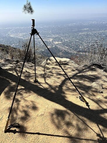 Ultralight 48in/2.1oz Trekking Pole Tripod Adapter and BallHead - The Stool ULTripod 3DP- Turn Trekking Poles or Branches into Camera Tripod - The Lightest Tripod for Hiking and Speed Guaranteed in Kuwait