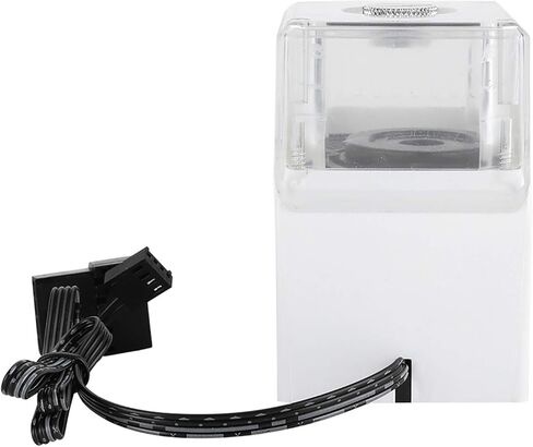 Fosa G1/4 خيط PC عرض درجة الحرارة المدمج مضخة تبريد المياه لـ PUB-12YT، حامل سيراميك ثلاثي المراحل خزان تبريد مياه مدمج نحاس نقي (أبيض) in Kuwait