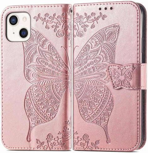 Compatible with iPhone 14 Wallet Case for Women, Purple in Saudi Arabia