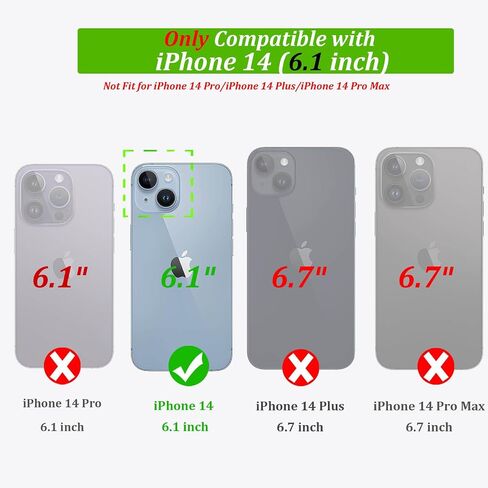 Compatible with iPhone 14 Wallet Case for Women, Purple in Saudi Arabia