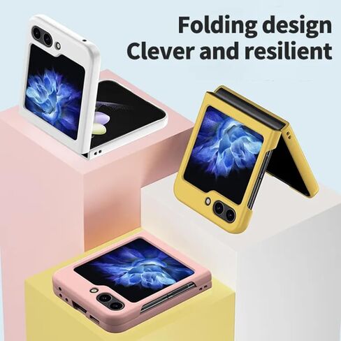 حافظات هاتف متوافقة مع هاتف Samsung Galaxy Z Flip 5 | غطاء حماية صلب مقاوم للصدمات لهاتف سامسونج جالاكسي Z Flip 5 (أسود) in Saudi Arabia