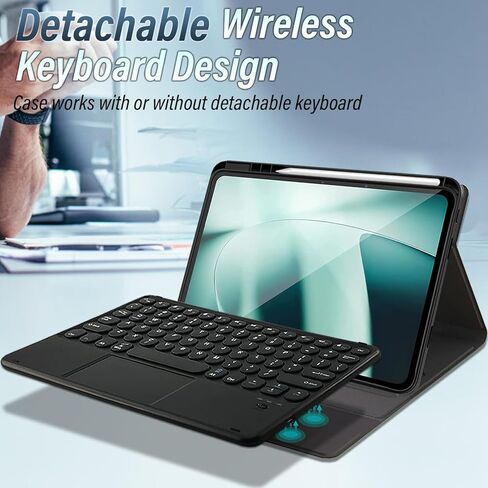 حافظة لوحة المفاتيح LDSOYIA Touchpad لجهاز OnePlus Pad 11.6 بوصة 2023، حافظة حماية للوحة المفاتيح اللاسلكية قابلة للفصل مع حامل قلم لجهاز OnePlus Pad 11.6 بوصة 2023 اللوحي in Kuwait