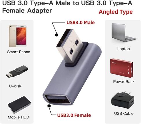 NFHK 10 جيجابت في الثانية USB3.0 ذكر إلى أنثى تمديد محول فيديو بيانات الطاقة ملف تعريف منخفض 90 درجة نوع الزاوية اليمنى in Kuwait