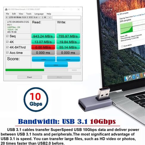 NFHK 10 جيجابت في الثانية USB3.0 ذكر إلى أنثى تمديد محول فيديو بيانات الطاقة ملف تعريف منخفض 90 درجة نوع الزاوية اليمنى in Kuwait