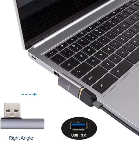 NFHK 10 جيجابت في الثانية USB3.0 ذكر إلى أنثى تمديد محول فيديو بيانات الطاقة ملف تعريف منخفض 90 درجة نوع الزاوية اليمنى in Kuwait