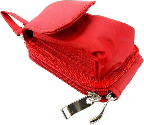 Universal Flip Phone Case with Belt Loop Clip, Shoulder/Crossbody Strap, Zipper Wallet, Great for Alcatel Go Flip V, Cingular Flip 2, MyFlip, Quickflip, K9570 in Kuwait