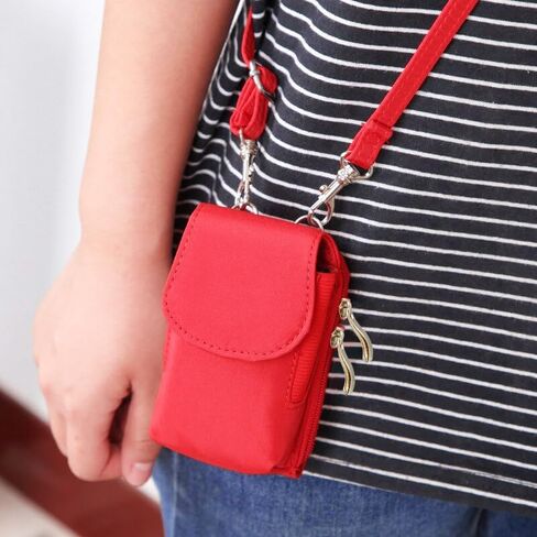 Universal Flip Phone Case with Belt Loop Clip, Shoulder/Crossbody Strap, Zipper Wallet, Great for Alcatel Go Flip V, Cingular Flip 2, MyFlip, Quickflip, K9570 in Kuwait