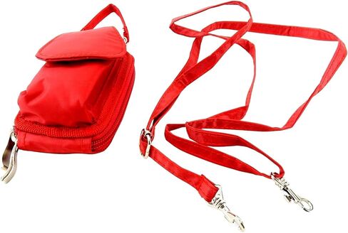 Universal Flip Phone Case with Belt Loop Clip, Shoulder/Crossbody Strap, Zipper Wallet, Great for Alcatel Go Flip V, Cingular Flip 2, MyFlip, Quickflip, K9570 in Kuwait