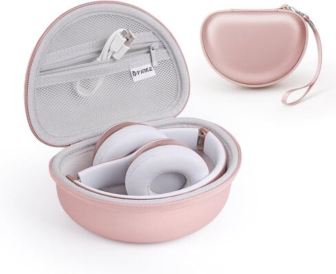 Case for Beats Solo3 /Solo 4 On-Ear Headphones, Portable Travel Hard Shell Storage Bag (Rose Gold) in Kuwait