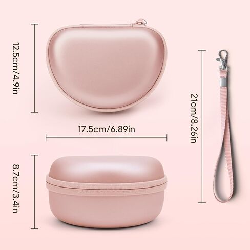 Case for Beats Solo3 /Solo 4 On-Ear Headphones, Portable Travel Hard Shell Storage Bag (Rose Gold) in Kuwait