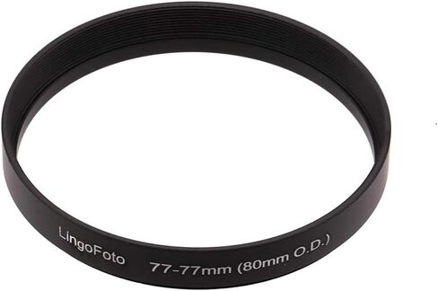 Front Step Up Ring 58mm to 80mm Lens Matte Box Adapter O.D, 58mm Lens Adapter Ring to 77mm Lens Filters/Lens Cap LingoFoto in Kuwait