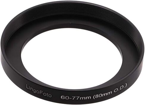 Front Step Up Ring 58mm to 80mm Lens Matte Box Adapter O.D, 58mm Lens Adapter Ring to 77mm Lens Filters/Lens Cap LingoFoto in Kuwait