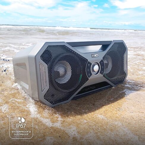 Altec Lansing Mix 2.0 - Waterproof Bluetooth Speaker with Strong Bass, Portable Speaker for Travel & Outdoor Use, 100 Foot Range & 20 Hour Playtime in Saudi Arabia