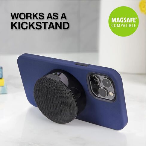 مكبر صوت بلوتوث مغناطيسي Scosche BTMSMSC1 BoomBottle MS MagSafe - مكبرات صوت مغناطيسية لاسلكية محمولة للأجهزة والدراجات وعربات الجولف والمزيد - مكبر صوت مقاوم للماء مع حامل سحري مدمج - أسود in Kuwait