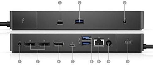 Thunderbolt Dock WD19TB كابل Thunderbolt USB-C إلى HDMI 4K (متجدد) in Kuwait