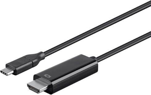 Monoprice USB C to HDMI 3.1 Cable - 5Gbps, 4K@30Hz, Type-C, Mirror or Expand You PC Display, 9 Feet, Black in Saudi Arabia