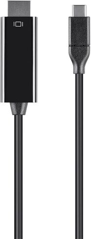 Monoprice USB C to HDMI 3.1 Cable - 5Gbps, 4K@30Hz, Type-C, Mirror or Expand You PC Display, 9 Feet, Black in Saudi Arabia