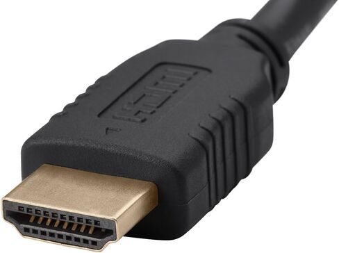 Monoprice HDMI High Speed Cable - 4K@60Hz, HDR, 18Gbps, YUV 4:4:4, 28AWG, With Ferrite Cores, 6 Feet, Black - Select Series in Saudi Arabia