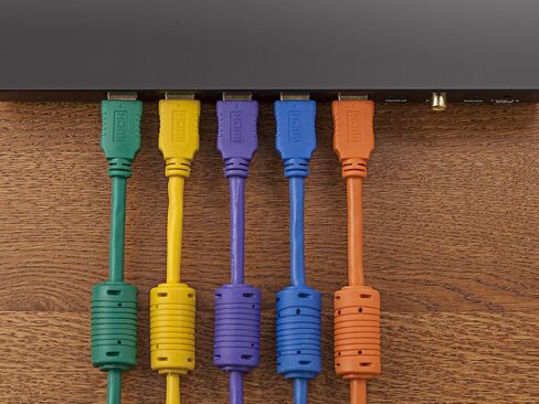 Monoprice HDMI High Speed Cable - 4K@60Hz, HDR, 18Gbps, YUV 4:4:4, 28AWG, With Ferrite Cores, 6 Feet, Black - Select Series in Saudi Arabia