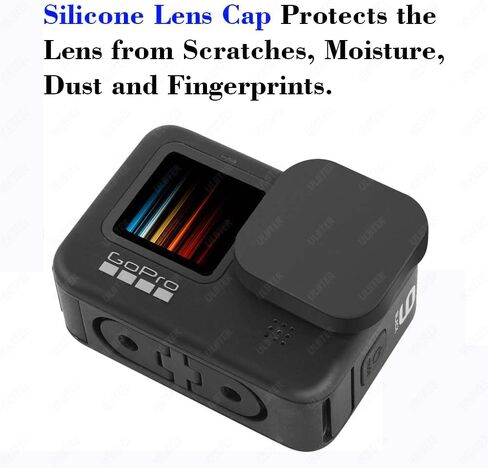 Mini Storage Bag Case for GoPro Hero 13 Black + Hero13 Rubber Lens Cap Cover, Carrying Boxes Accessory for Go pro [2+1 Pack] in Kuwait