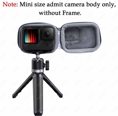 Mini Storage Bag Case for GoPro Hero 13 Black + Hero13 Rubber Lens Cap Cover, Carrying Boxes Accessory for Go pro [2+1 Pack] in Kuwait