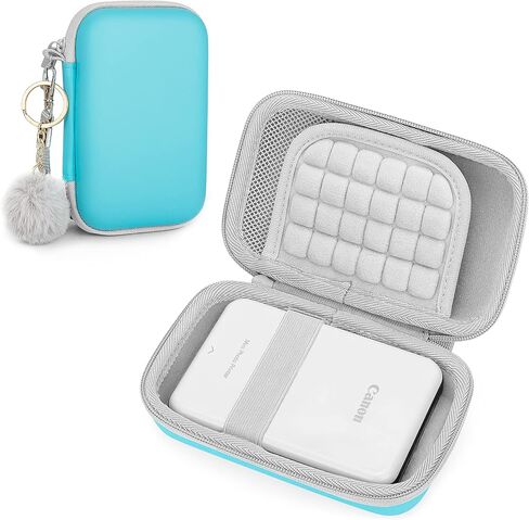 حافظة Yinke لطابعة الصور الصغيرة Canon Ivy Mobile/ Canon Ivy CLIQ 2/+2 طابعة كاميرا فورية، غطاء واقٍ صلب للسفر (ذهبي وردي) in Kuwait