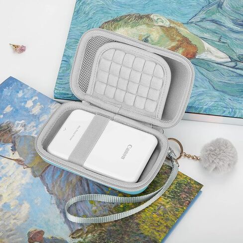 حافظة Yinke لطابعة الصور الصغيرة Canon Ivy Mobile/ Canon Ivy CLIQ 2/+2 طابعة كاميرا فورية، غطاء واقٍ صلب للسفر (ذهبي وردي) in Kuwait