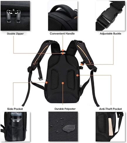MOSISO Camera Backpack,Photography Backpack Padded Camera Bag, Beige | DSLR/SLR/Mirrorless Shockproof Camera Bag with Customized Modular Inserts&Tripod Holder Compatible with Canon,Nikon,Sony in Saudi Arabia