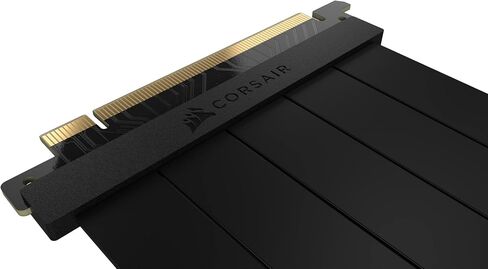كورسير كيبل تمديد ممتاز بمنفذ PCIe 4.0 × 16 300 ملم - محمي من التداخل الكهرومغناطيسي - موصل منفذ الملحقات الاضافية السريع انثى 90 درجة - متوافق مع انظمة PCIe 3.0 - اسود in Saudi Arabia