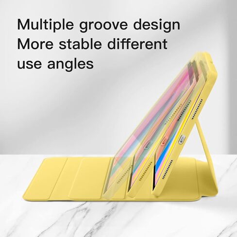 GUDOU Rotatable Keyboard Case for New iPad 10.9 inch 10th Generation 2022, 360 Degree Rotation & Auto Wake/Sleep,Magnetic Detachable Wireless Bluetooth Keyboard for Apple iPad 10.9 Inch 2022(Yellow) in Kuwait