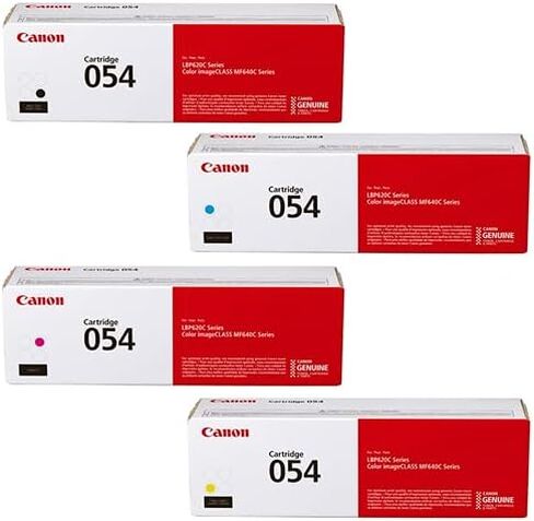 كانون خرطوشة حبر 054 لطابعة ايميج كلاس LBP622Cdw وMF644cdw - ازرق سيان، ارجواني ماجنتا، اصفر، اسود، عبوة من 4 قطع في عبوة البيع بالتجزئة in Saudi Arabia