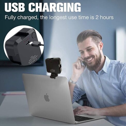 Video Conference Lighting Kit, Zoom Lighting for Computer, Laptop Light with Clip, Zoom Call Lighting, Self Broadcasting and Live Streaming, Computer Laptop Video Conferencing in Kuwait
