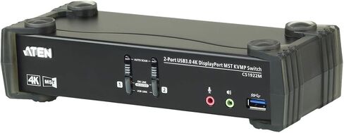ATEN 2-Port USB 3.0 4K DisplayPort MST KVMP Switch (Cables Included)-TAA Compliant in Saudi Arabia