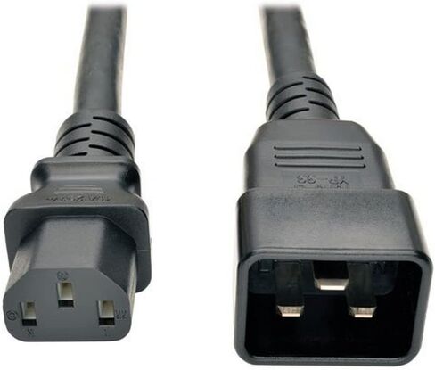 TRIPP LITE P032-003 Heavy Duty Power Cord PDU 15Amp 12AWG IEC 320 C13 C20 3', Black in Saudi Arabia