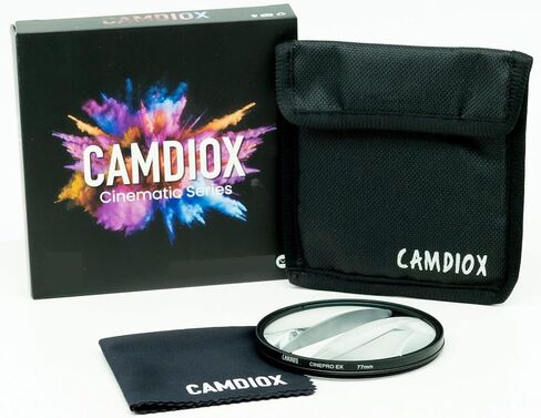 Camdiox Cinepro EX Middle Split Center Field Diopter Optical Glass Prism Filter - Cinematic Special Effect Blurring with rotatable Ring for DSLR mirrorless Video Camera (72mm) in Kuwait