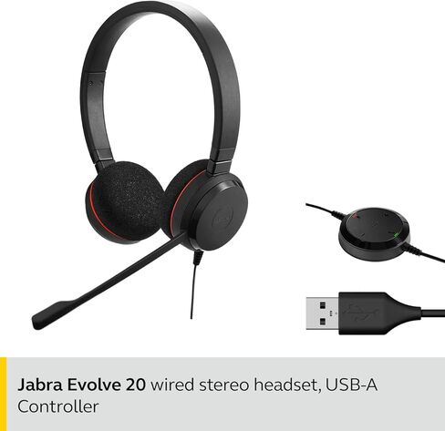 Jabra Evolve 20 MS Stereo Kits Oreillette USB in Saudi Arabia