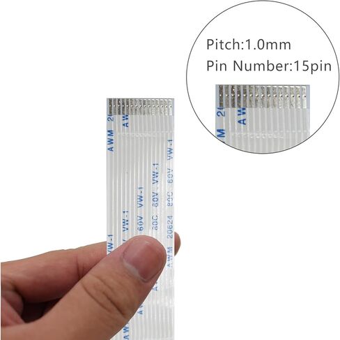 يونيكير كيبل كاميرا راسبيري باي، كيبل مسطح بشريط يونيكير 15 دبوس، كيبل مرن CSI بطول 50 سم/1 متر/2 متر لراسبيري باي 3B+، 3B، 2B (ليس لـ Pi Zero) in Kuwait