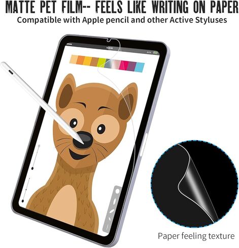 [قطعتان] واقي شاشة من الورق لجهاز آيباد ميني 6 الجديد (8.3 بوصة 2021)، فيلم هوماجيكال ماتي ورق مقاوم للوهج لجهاز آيباد ميني 6 in Kuwait